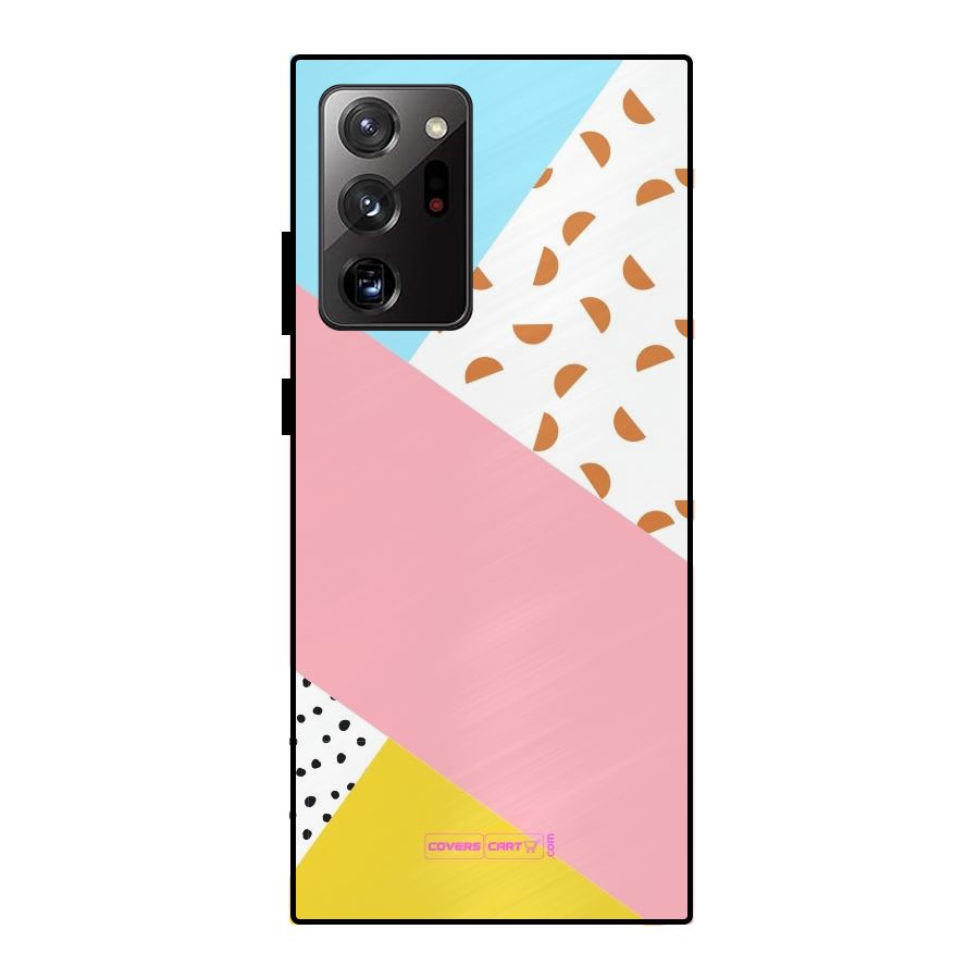 Colorful Abstract Metal Back Case for Galaxy Note 20 Ultra