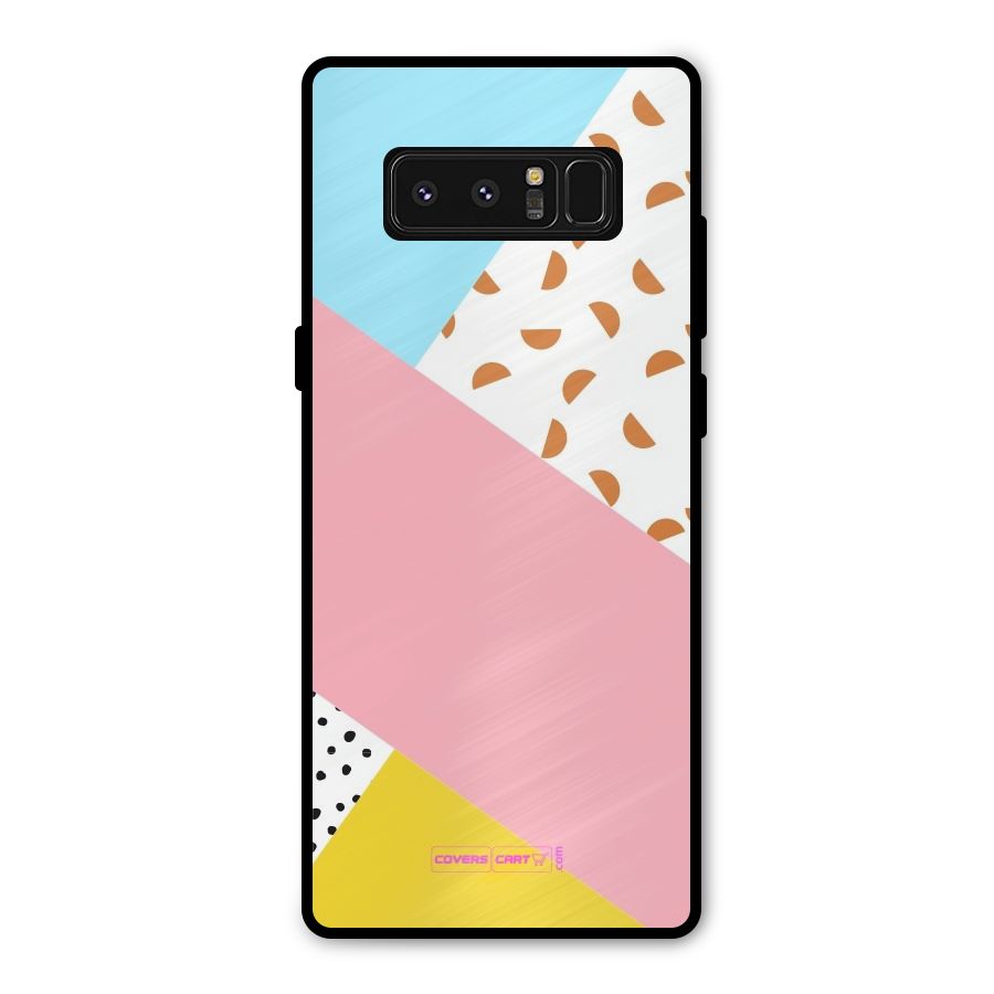 Colorful Abstract Metal Back Case for Galaxy Note 8