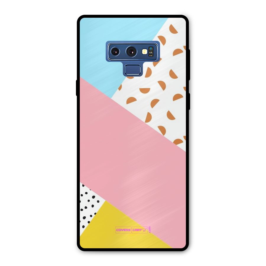 Colorful Abstract Metal Back Case for Galaxy Note 9
