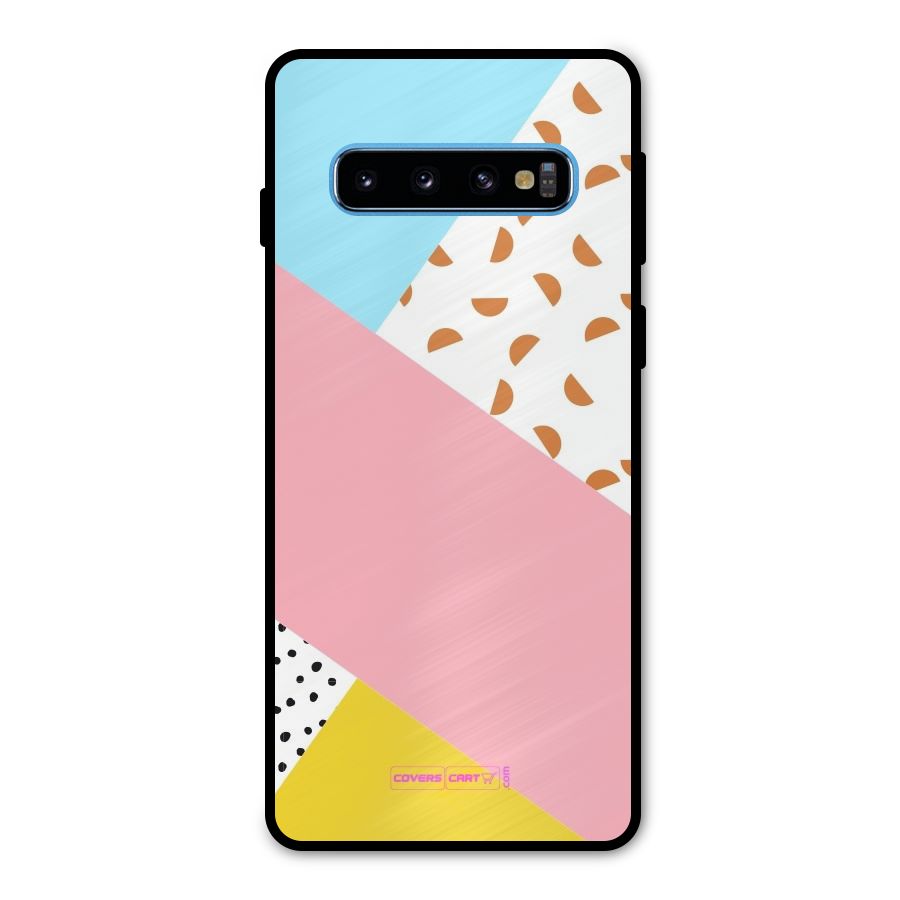 Colorful Abstract Metal Back Case for Galaxy S10