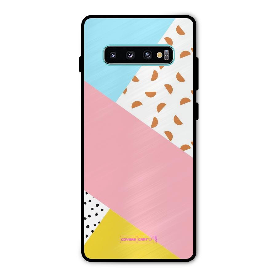 Colorful Abstract Metal Back Case for Galaxy S10 Plus