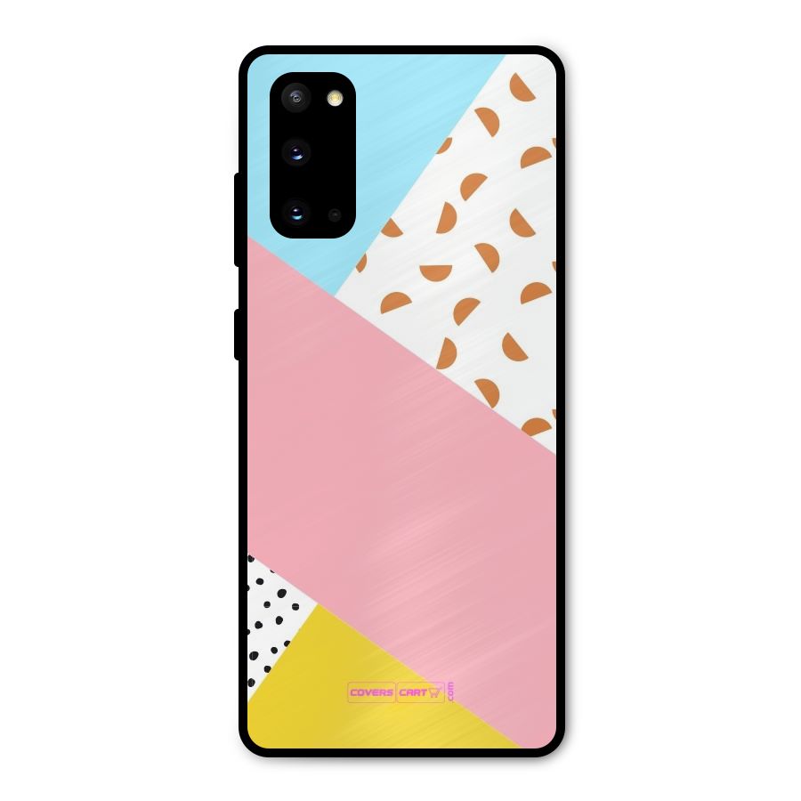 Colorful Abstract Metal Back Case for Galaxy S20