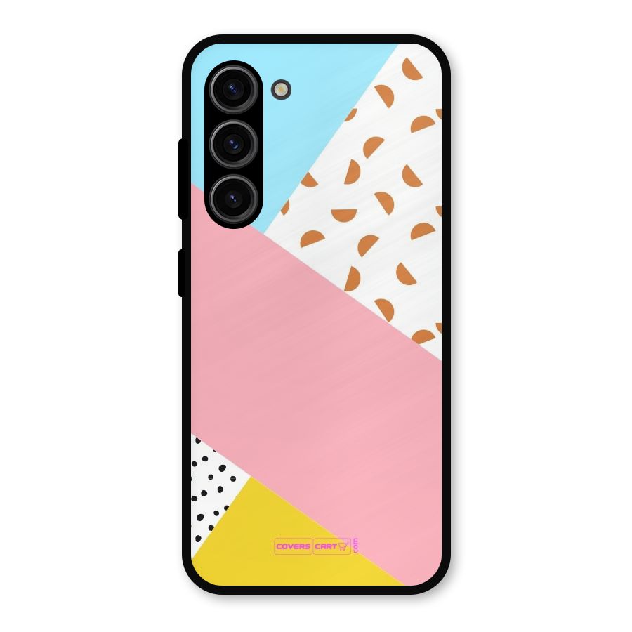 Colorful Abstract Metal Back Case for Galaxy S23