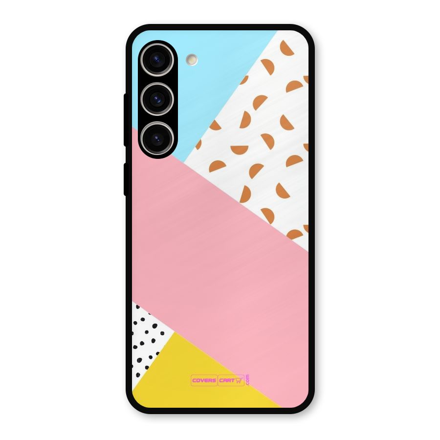 Colorful Abstract Metal Back Case for Galaxy S23 Plus