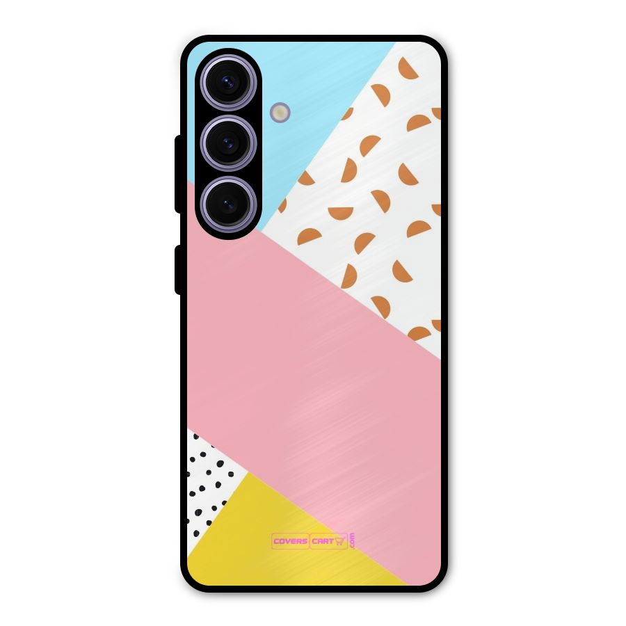 Colorful Abstract Metal Back Case for Galaxy S24