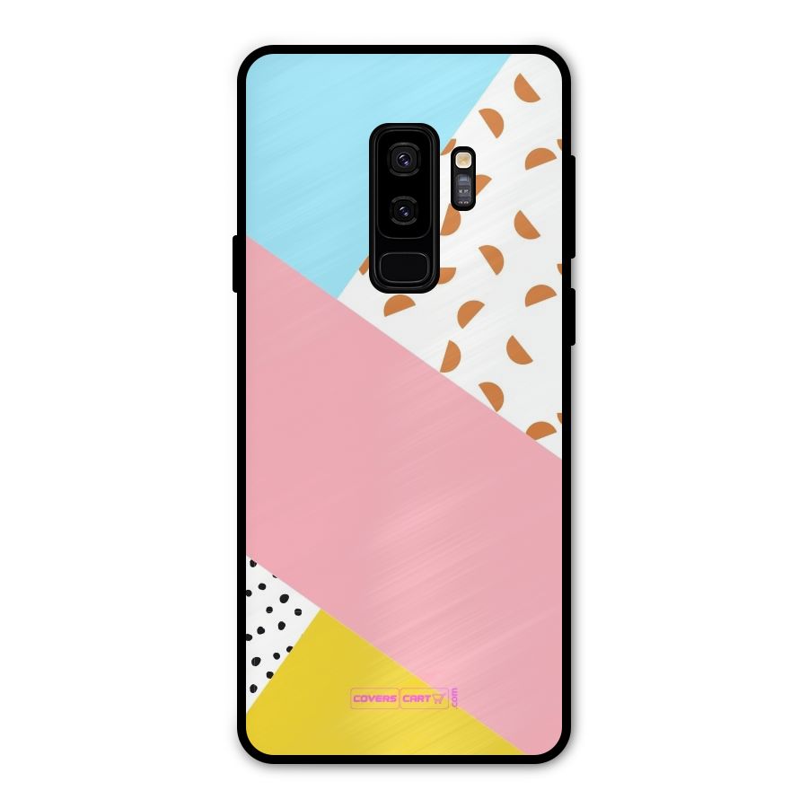 Colorful Abstract Metal Back Case for Galaxy S9 Plus
