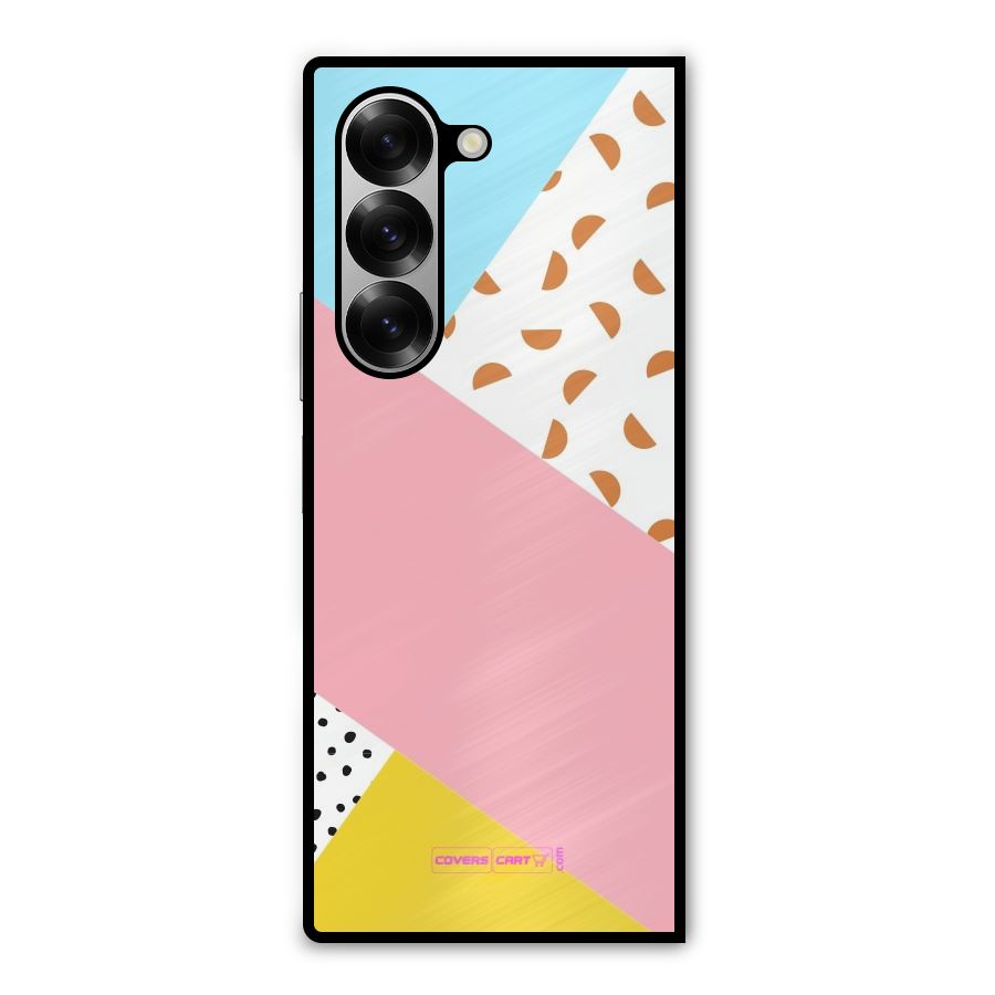 Colorful Abstract Metal Back Case for Galaxy Z Fold6