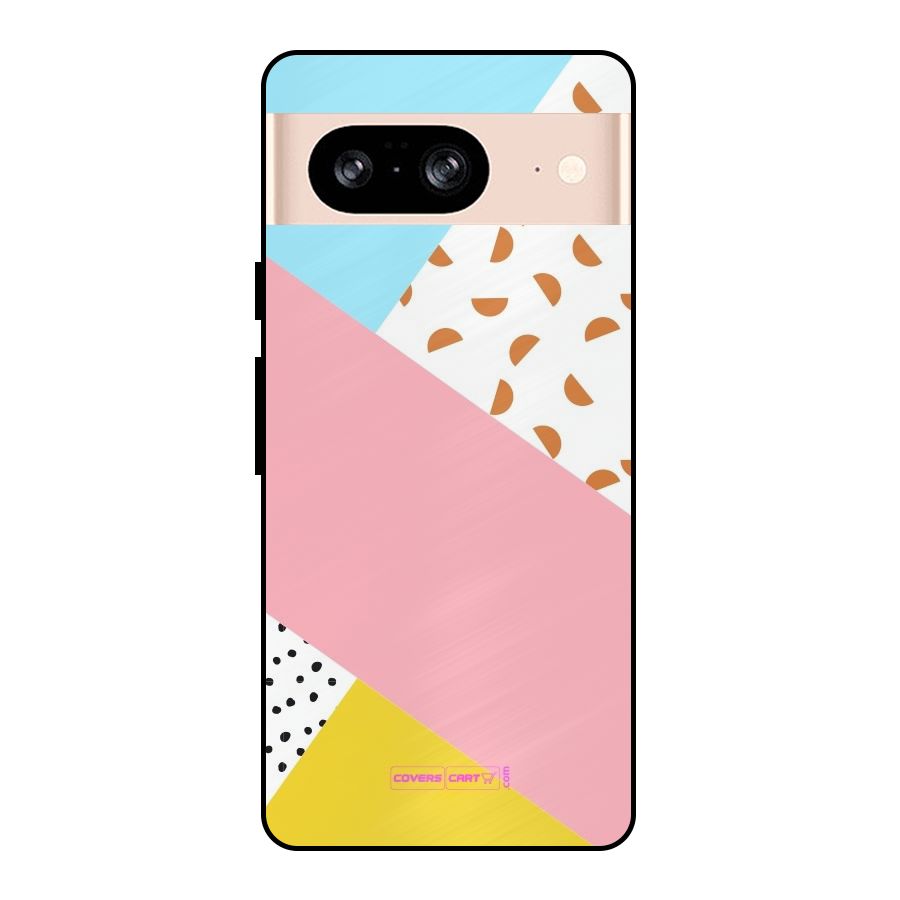 Colorful Abstract Metal Back Case for Google Pixel 8