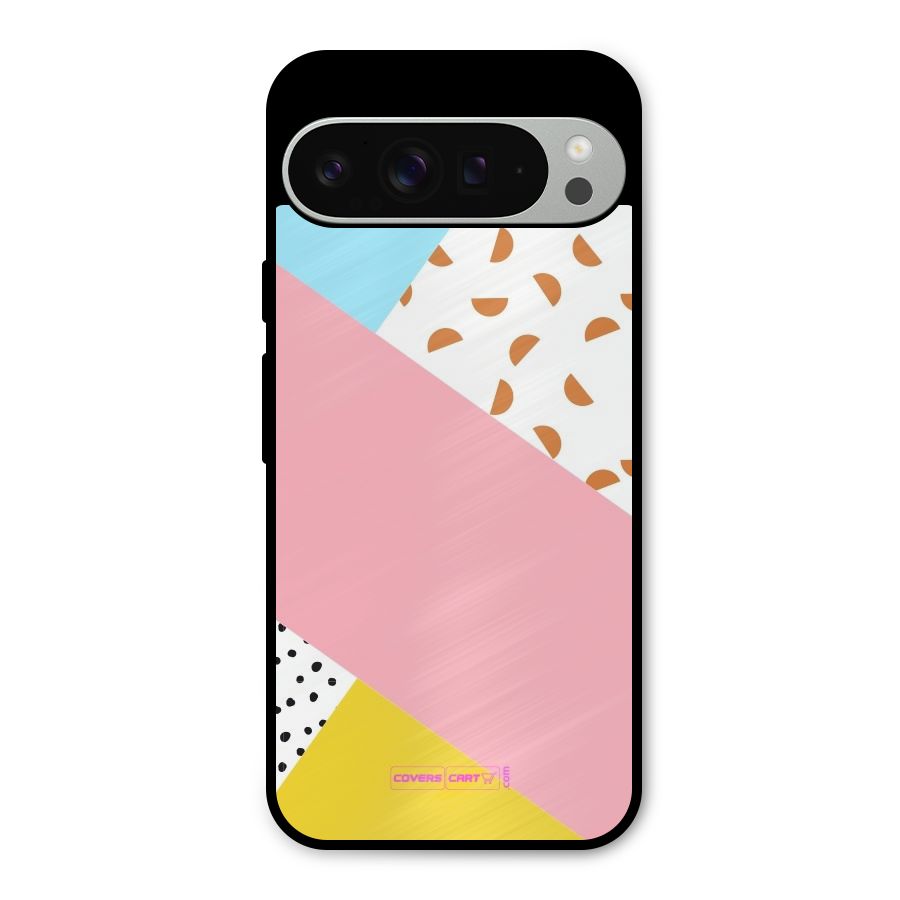 Colorful Abstract Metal Back Case for Google Pixel 9 Pro XL