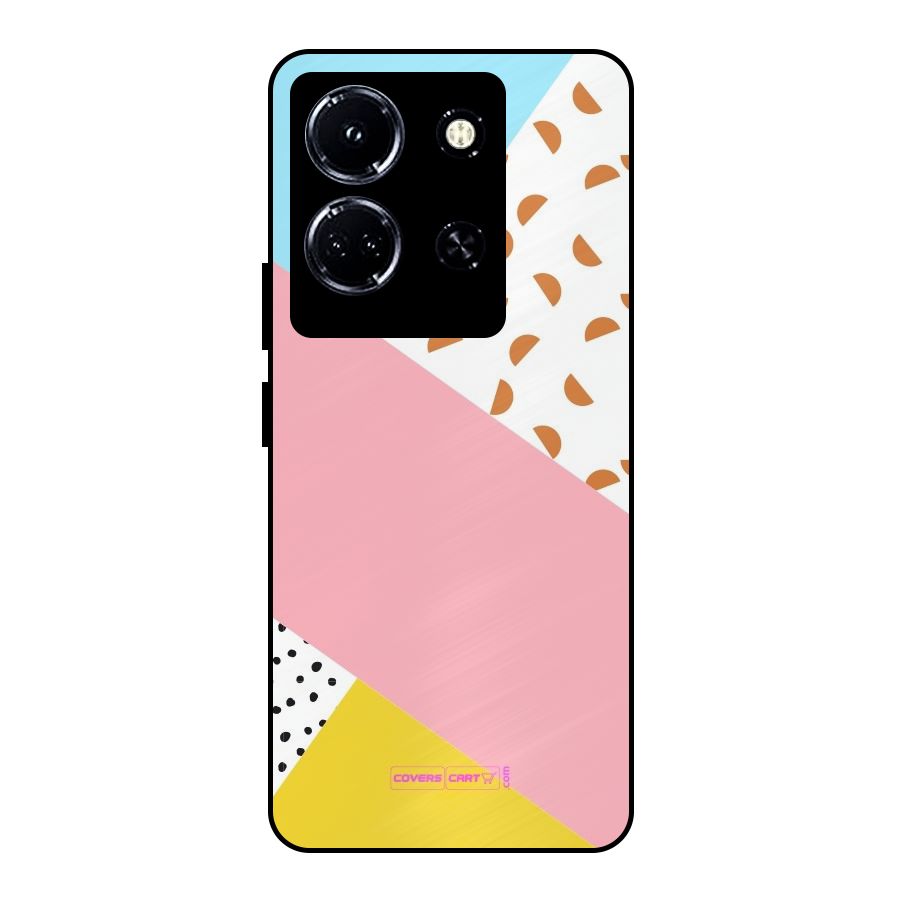 Colorful Abstract Metal Back Case for Infinix Note 30 5G