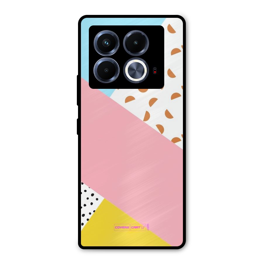 Colorful Abstract Metal Back Case for Infinix Note 40 5G