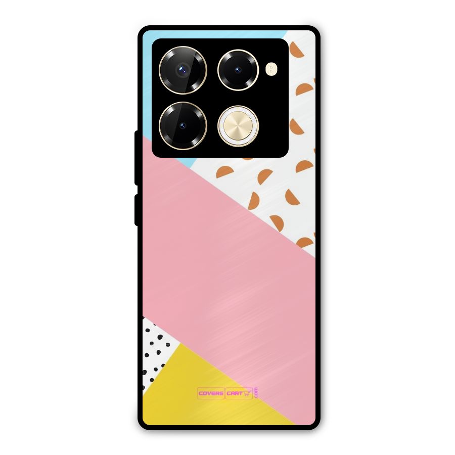 Colorful Abstract Metal Back Case for Infinix Note 40 Pro Plus