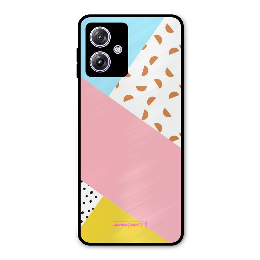 Colorful Abstract Metal Back Case for Moto G64