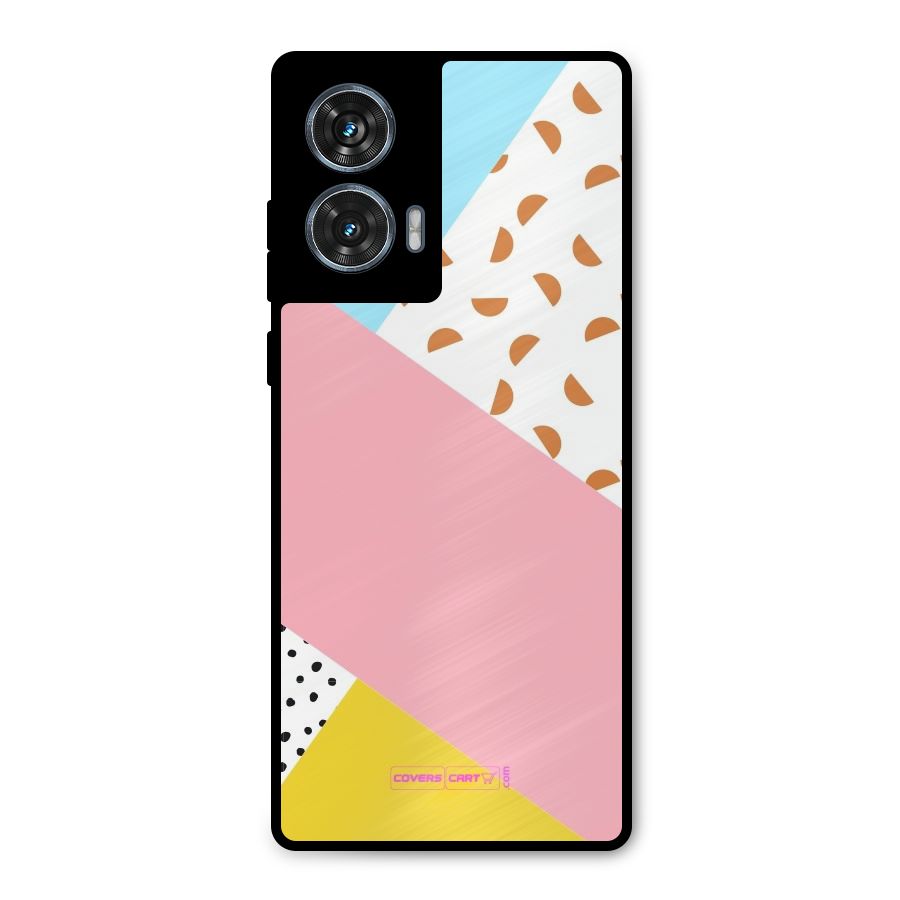 Colorful Abstract Metal Back Case for Motorola Edge 50 Fusion