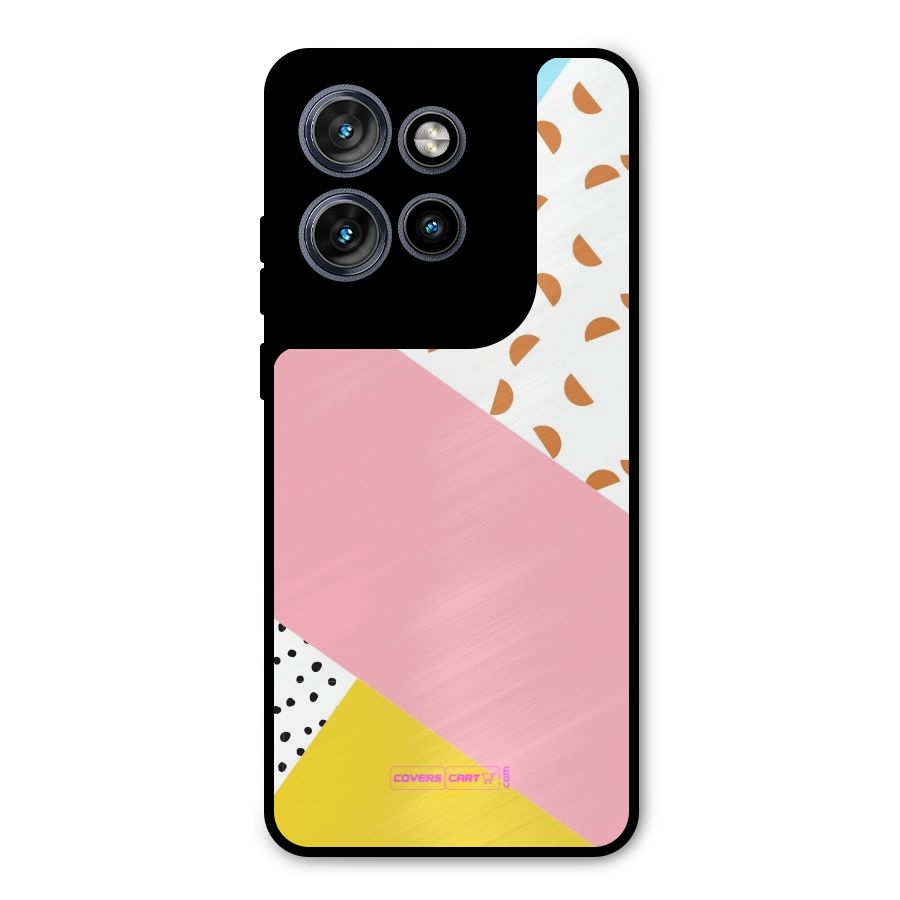 Colorful Abstract Metal Back Case for Motorola Edge 50 Neo
