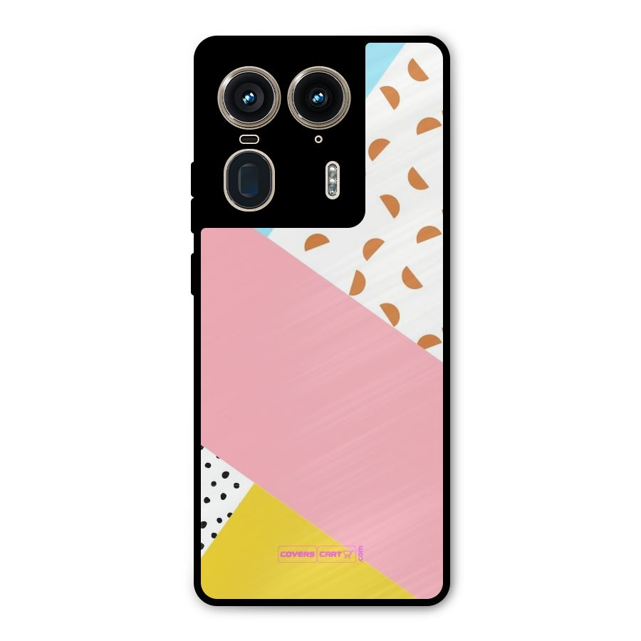 Colorful Abstract Metal Back Case for Motorola Edge 50 Ultra