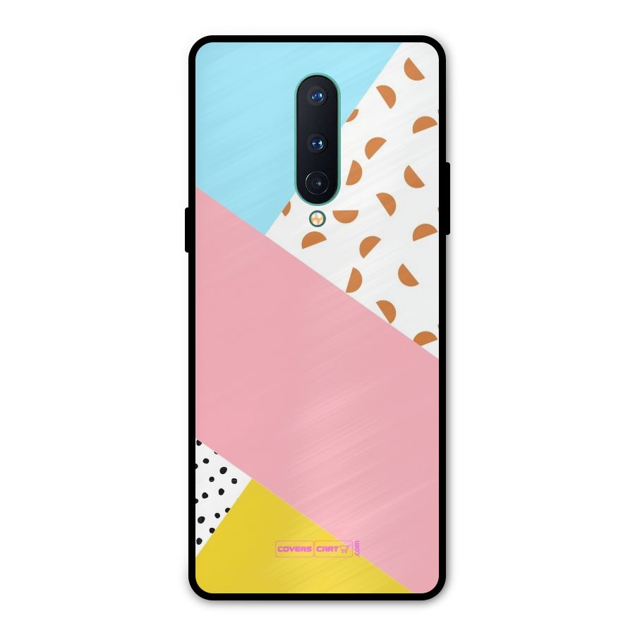 Colorful Abstract Metal Back Case for OnePlus 8
