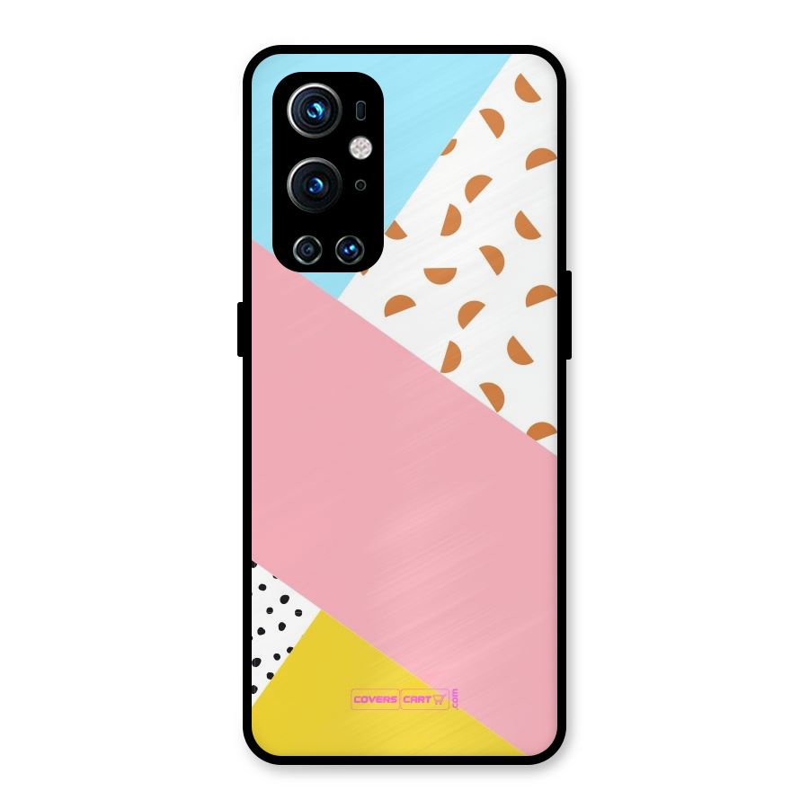 Colorful Abstract Metal Back Case for OnePlus 9 Pro