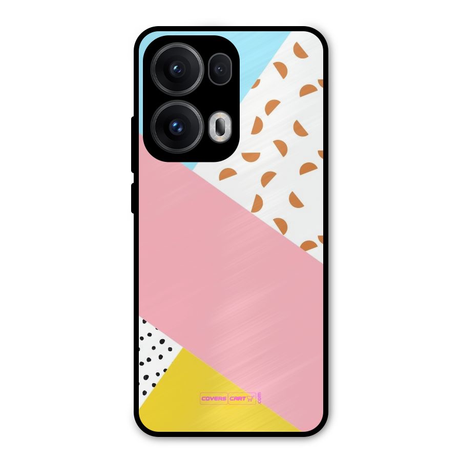 Colorful Abstract Metal Back Case for Oppo Reno13 Pro