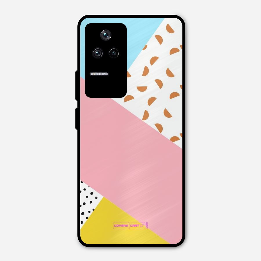 Colorful Abstract Metal Back Case for Poco F4 5G
