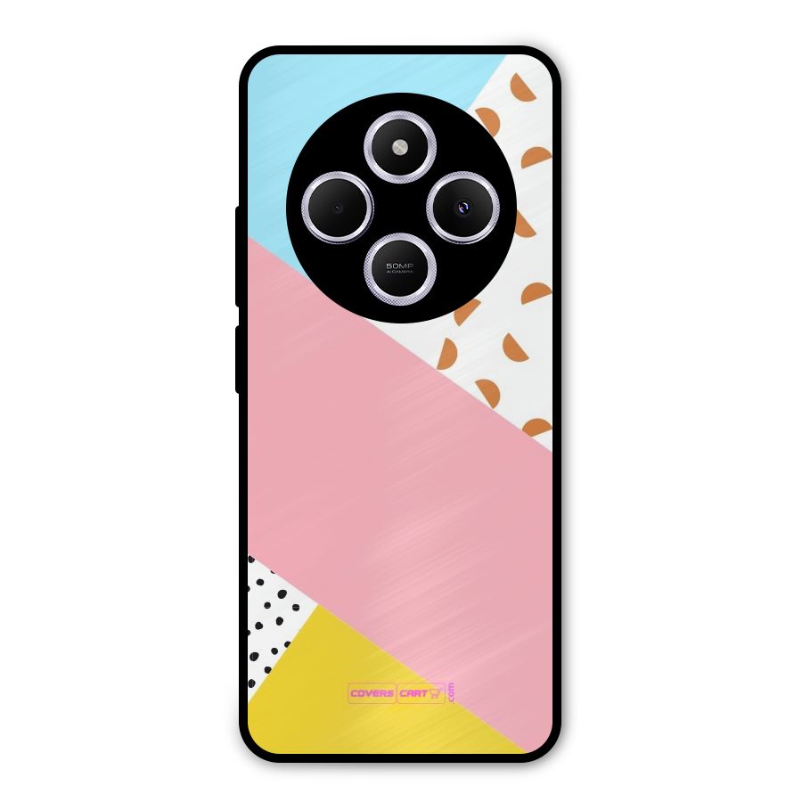 Colorful Abstract Metal Back Case for Poco M7