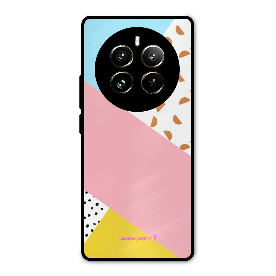 Colorful Abstract Metal Back Case for Realme 12 Pro