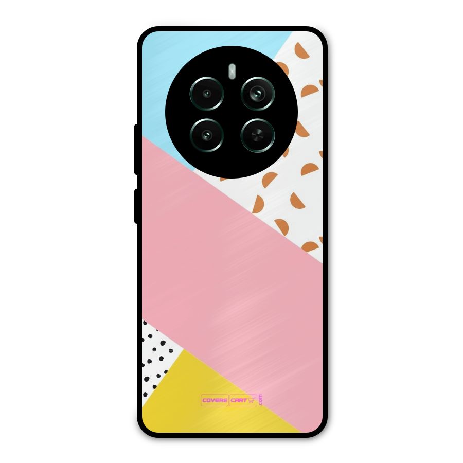 Colorful Abstract Metal Back Case for Realme 12 Pro Plus