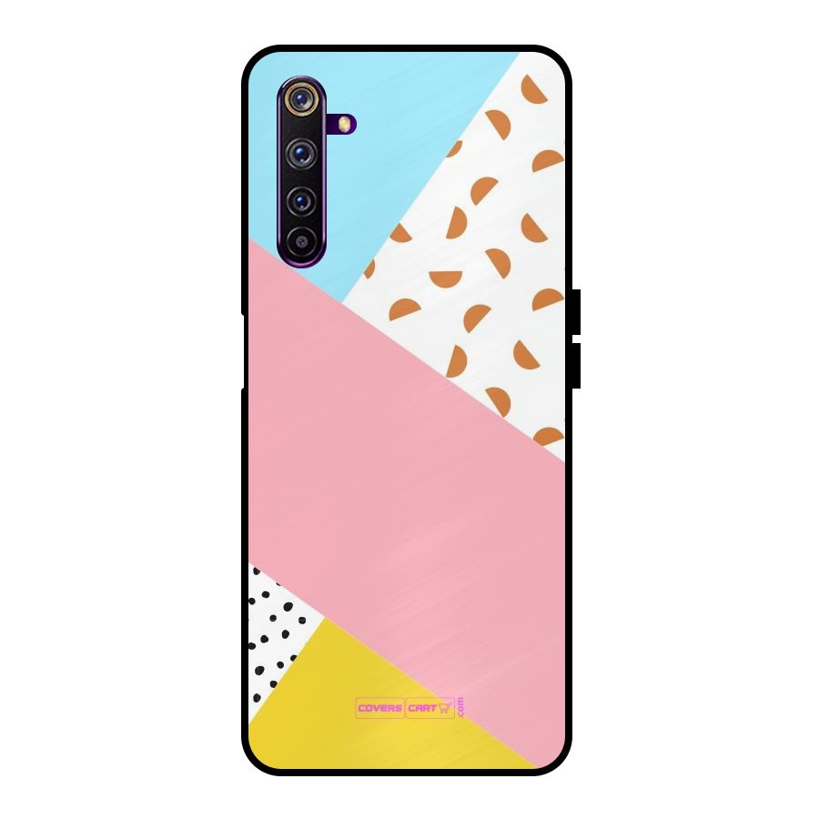 Colorful Abstract Metal Back Case for Realme 6 Pro