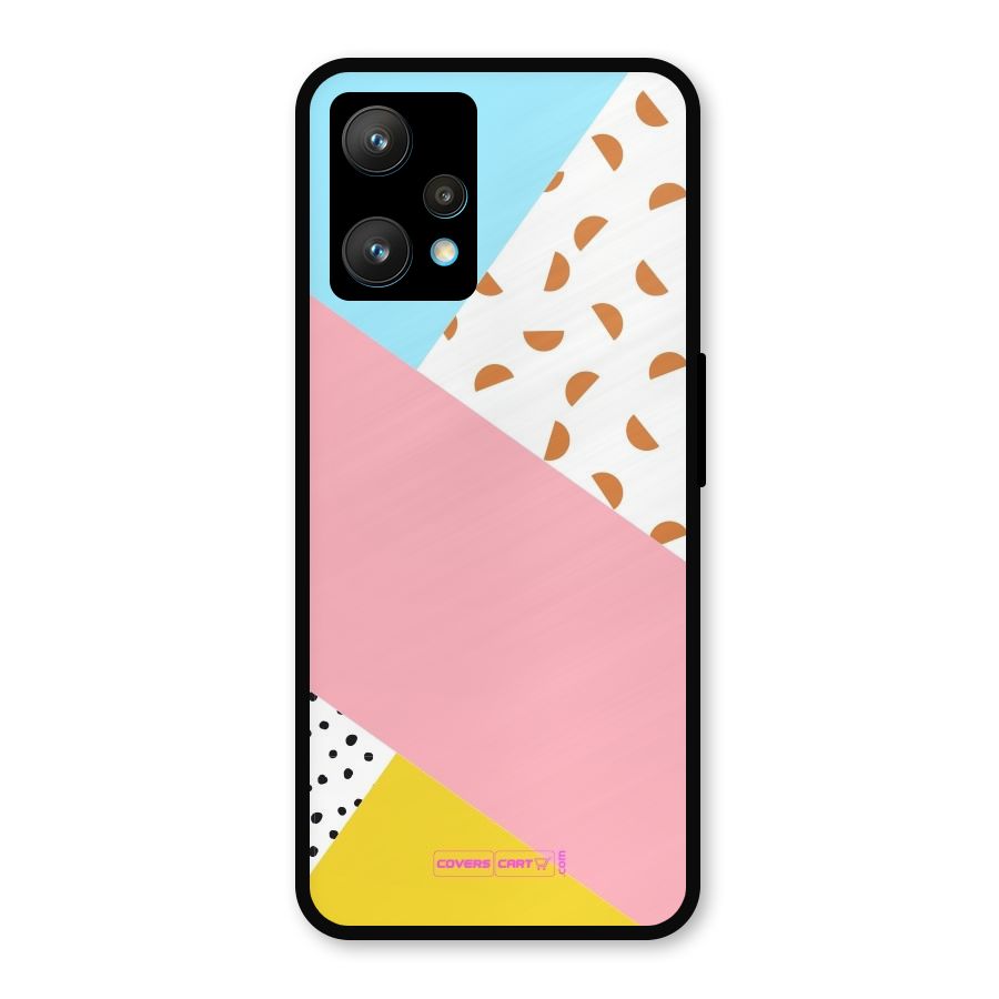 Colorful Abstract Metal Back Case for Realme 9 Pro Plus 5G