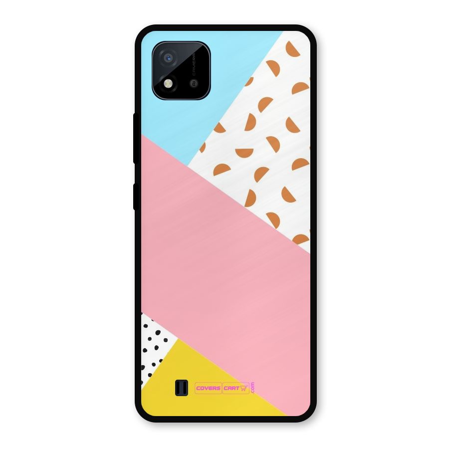 Colorful Abstract Metal Back Case for Realme C11 2021