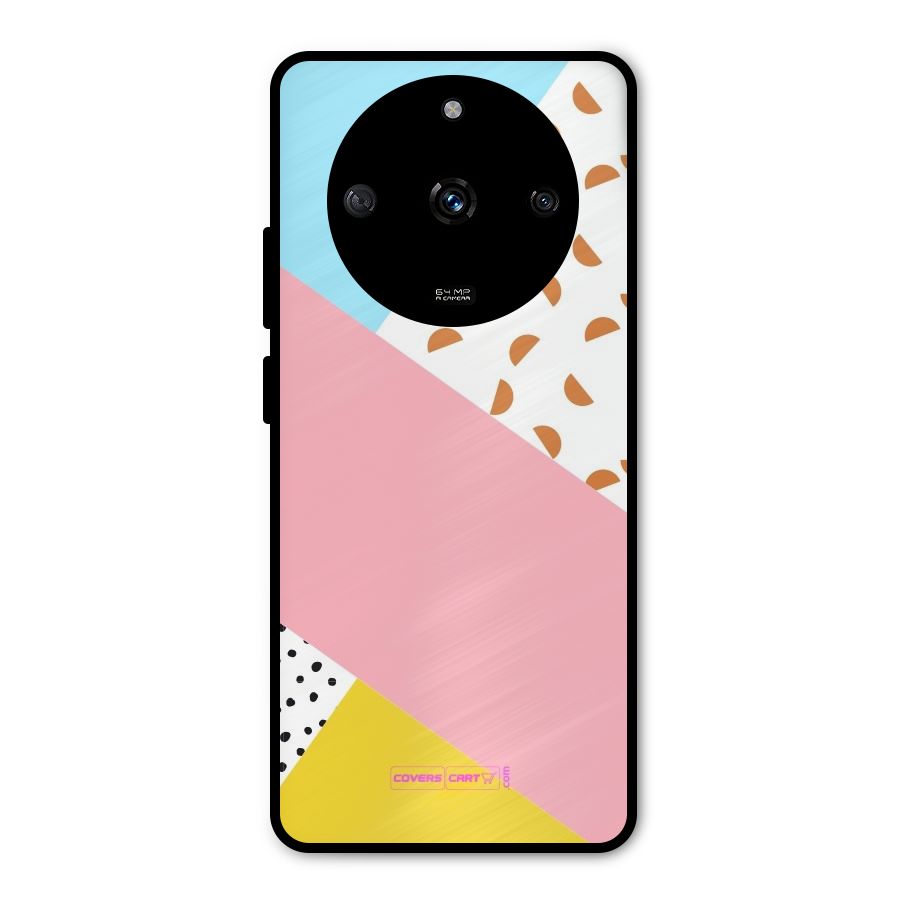 Colorful Abstract Metal Back Case for Realme Narzo 60 5G