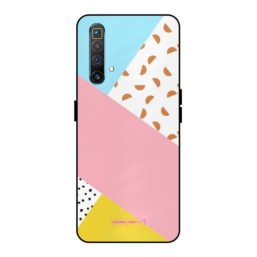 Colorful Abstract Metal Back Case for Realme X3