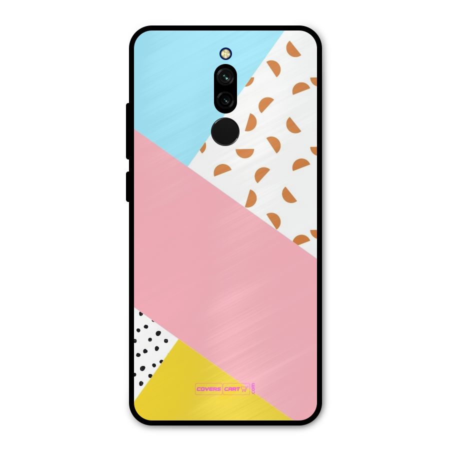 Colorful Abstract Metal Back Case for Redmi 8
