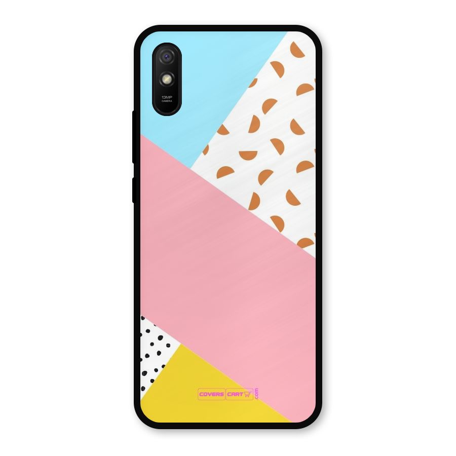 Colorful Abstract Metal Back Case for Redmi 9i