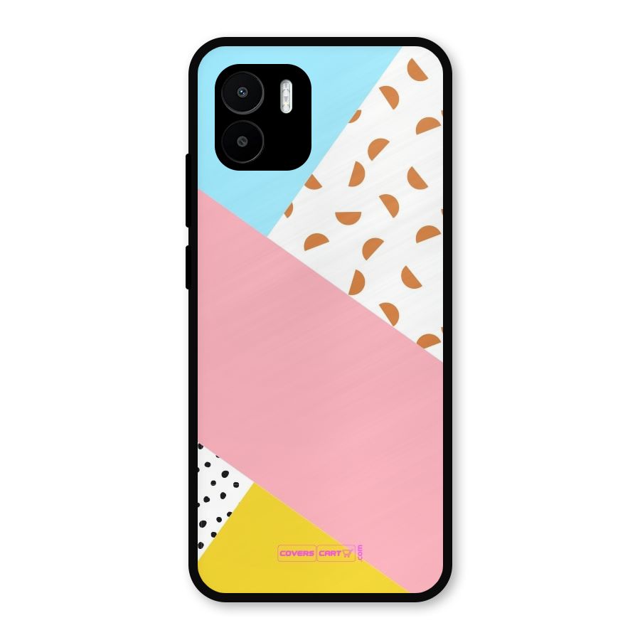 Colorful Abstract Metal Back Case for Redmi A2