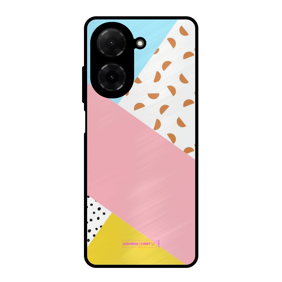 Colorful Abstract Metal Back Case for Redmi A5 4G