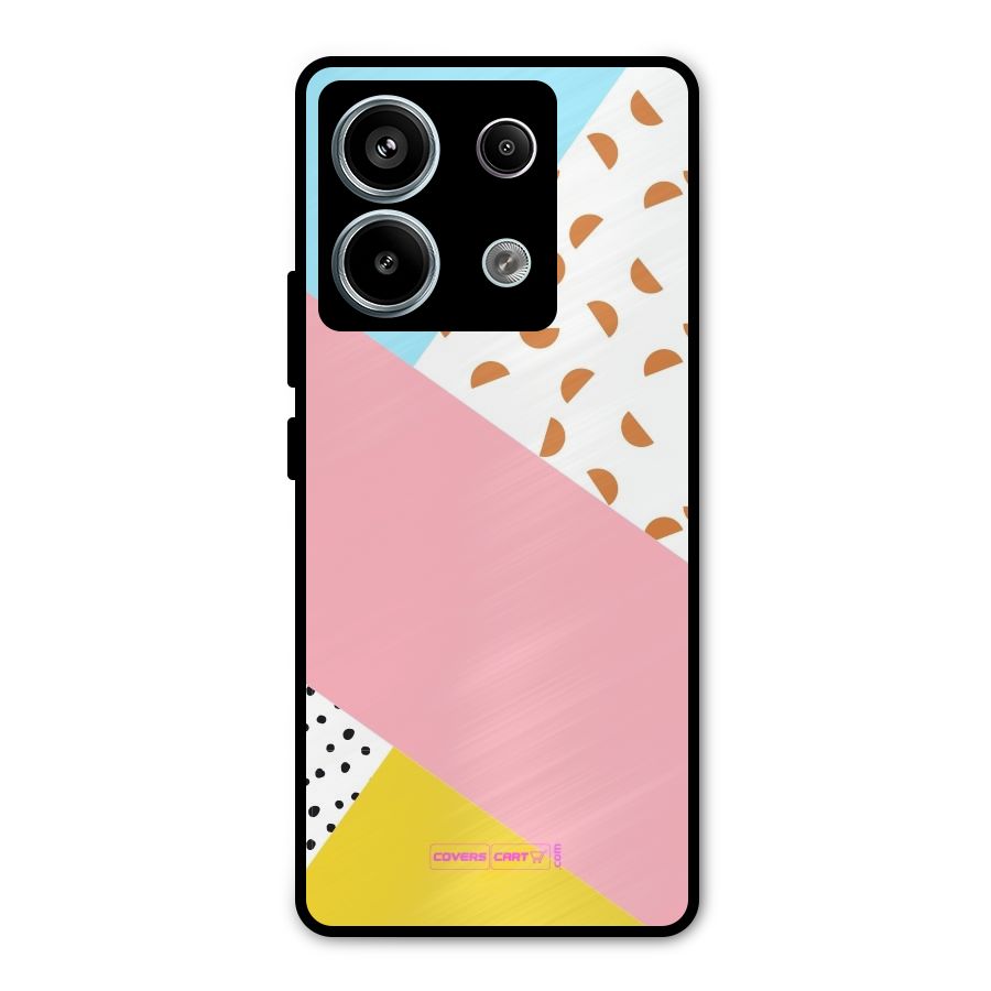 Colorful Abstract Metal Back Case for Redmi Note 13 Pro 5G