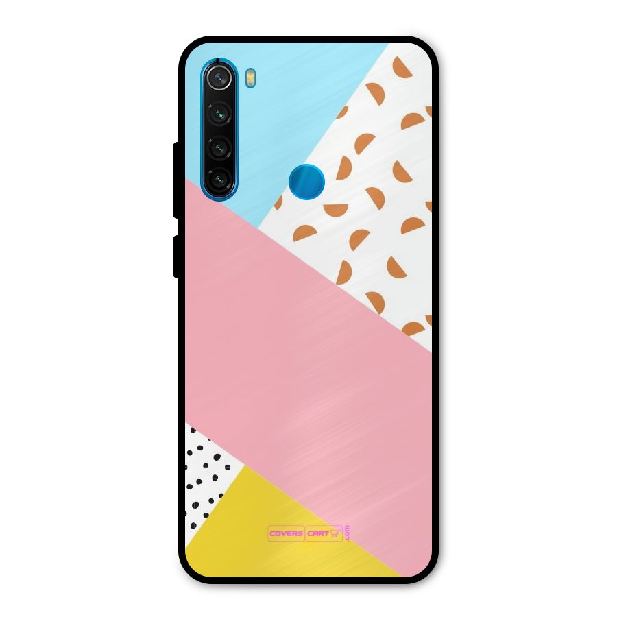 Colorful Abstract Metal Back Case for Redmi Note 8