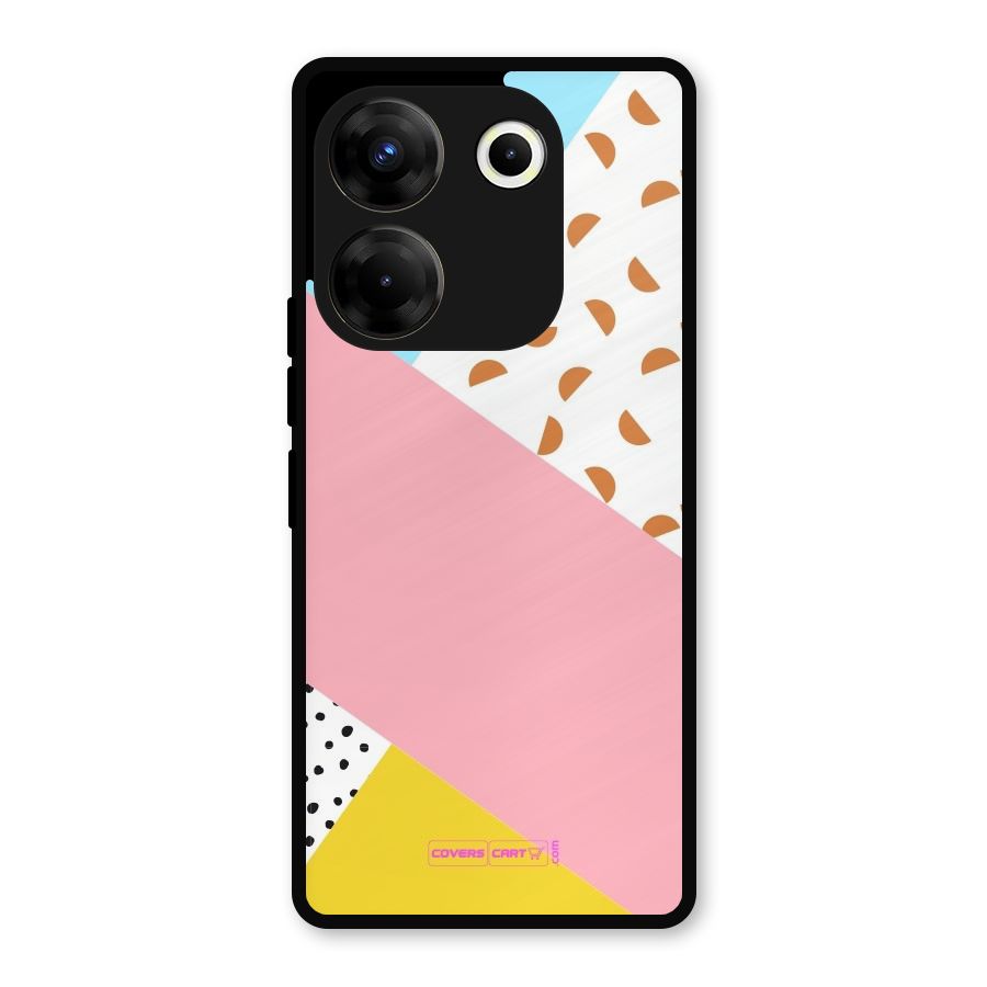 Colorful Abstract Metal Back Case for Tecno Camon 20 Pro