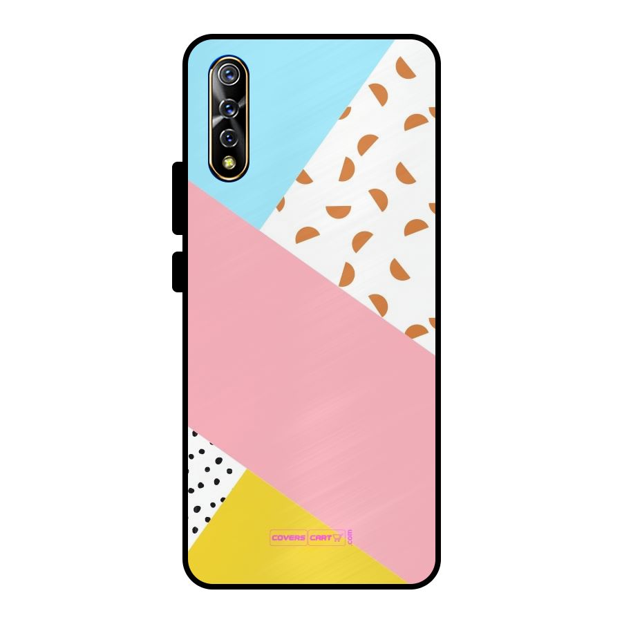 Colorful Abstract Metal Back Case for Vivo S1