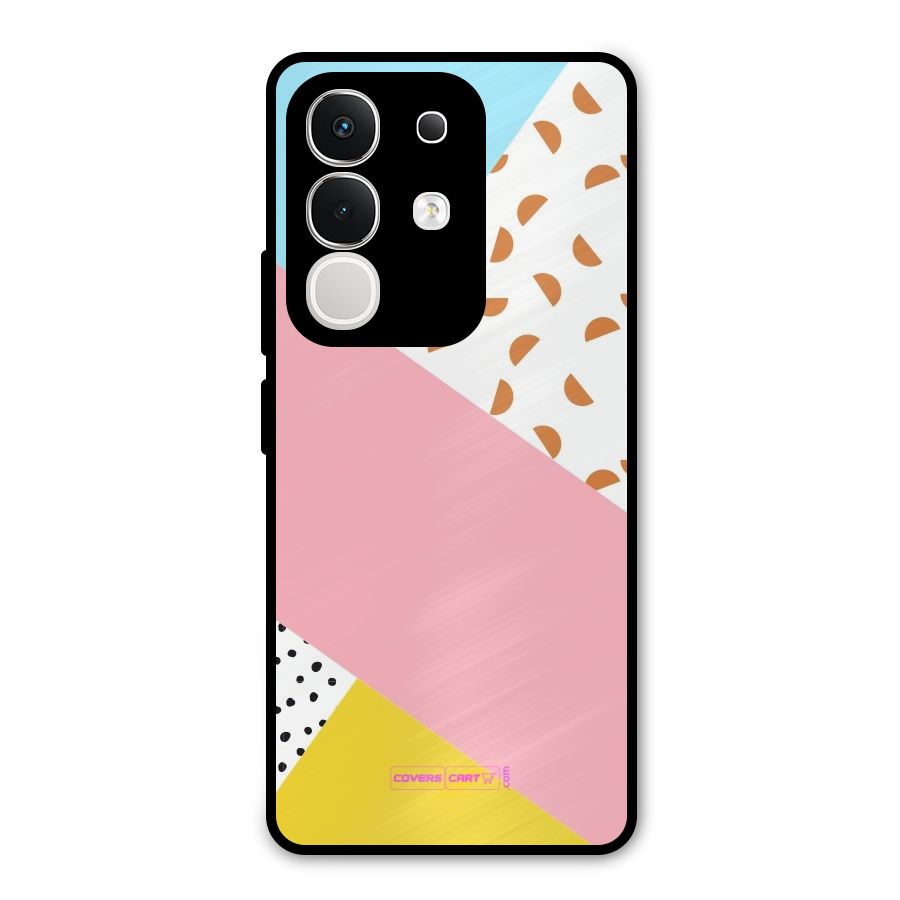 Colorful Abstract Metal Back Case for Vivo T4x