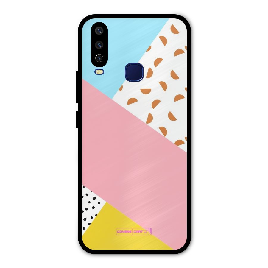 Colorful Abstract Metal Back Case for Vivo V17