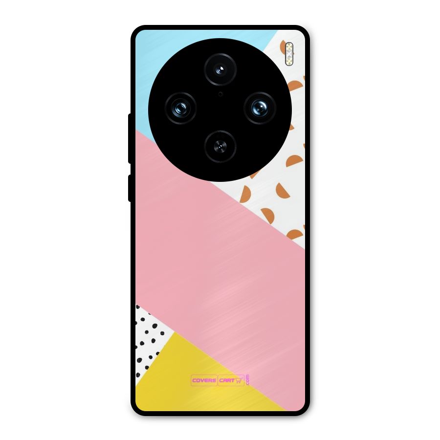 Colorful Abstract Metal Back Case for Vivo X100 Pro