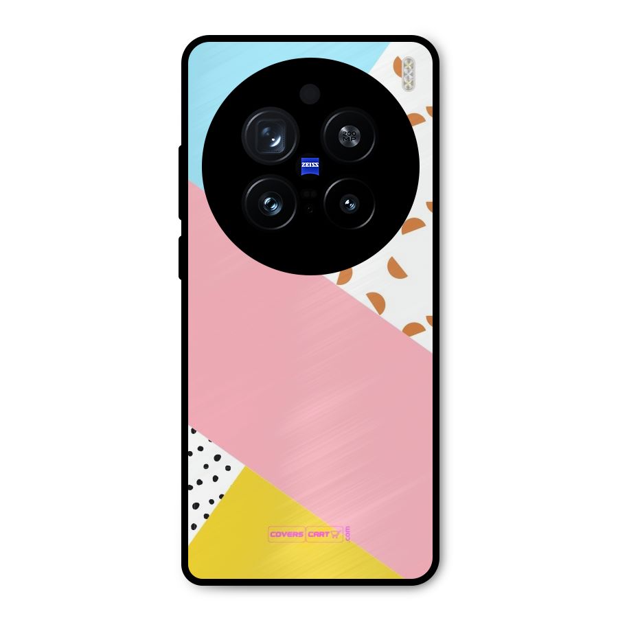 Colorful Abstract Metal Back Case for Vivo X200 Pro