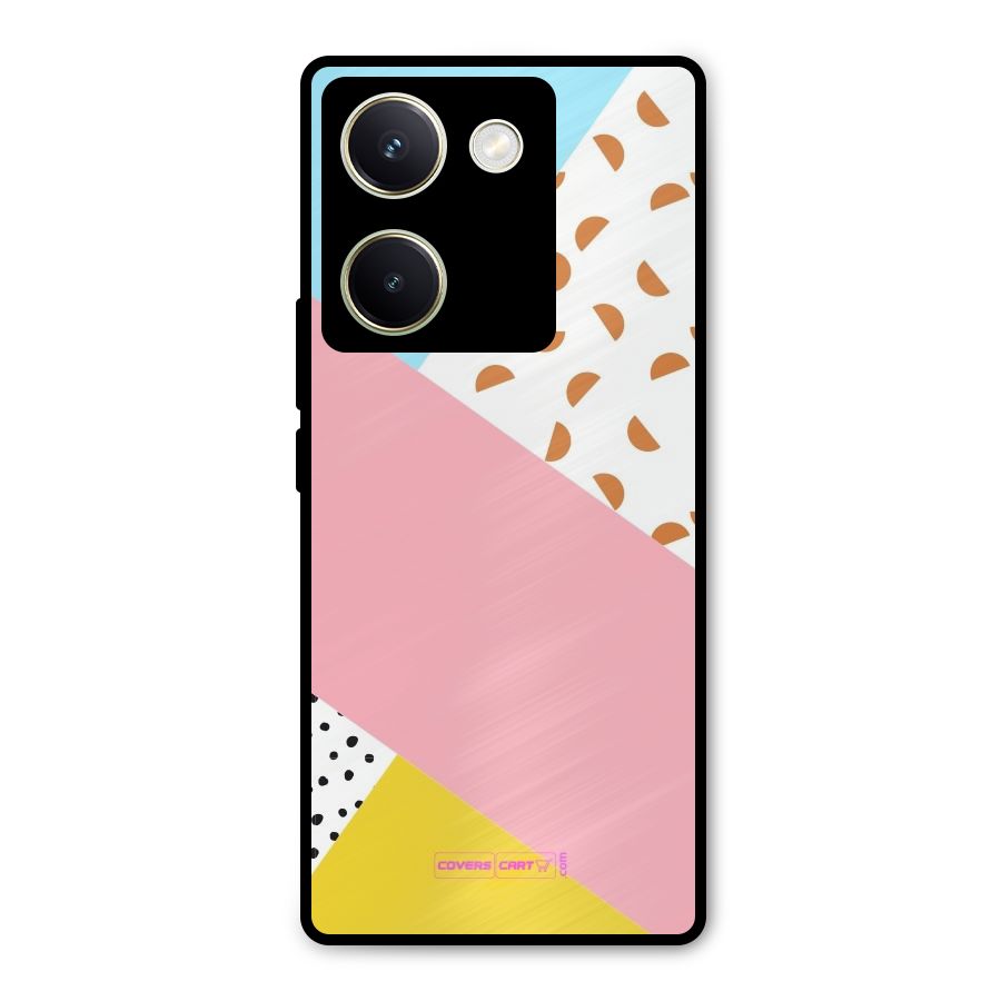 Colorful Abstract Metal Back Case for Vivo Y200 Pro