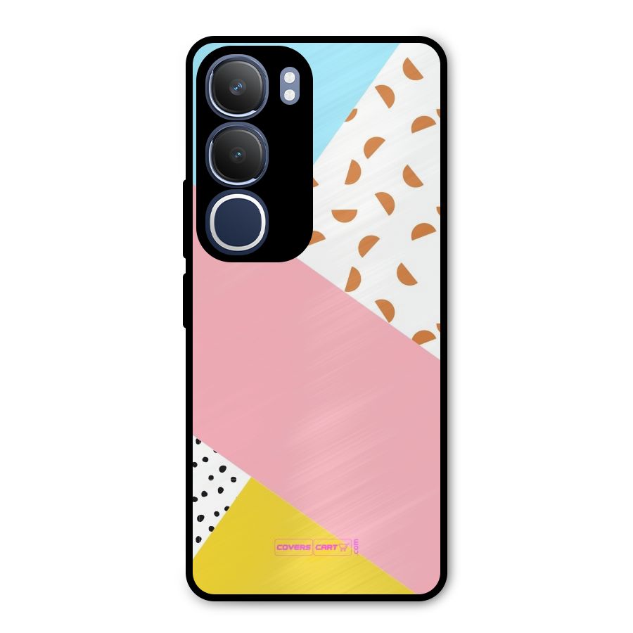 Colorful Abstract Metal Back Case for Vivo Y29