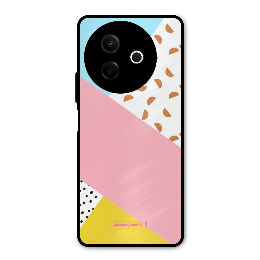 Colorful Abstract Metal Back Case for Vivo Y39