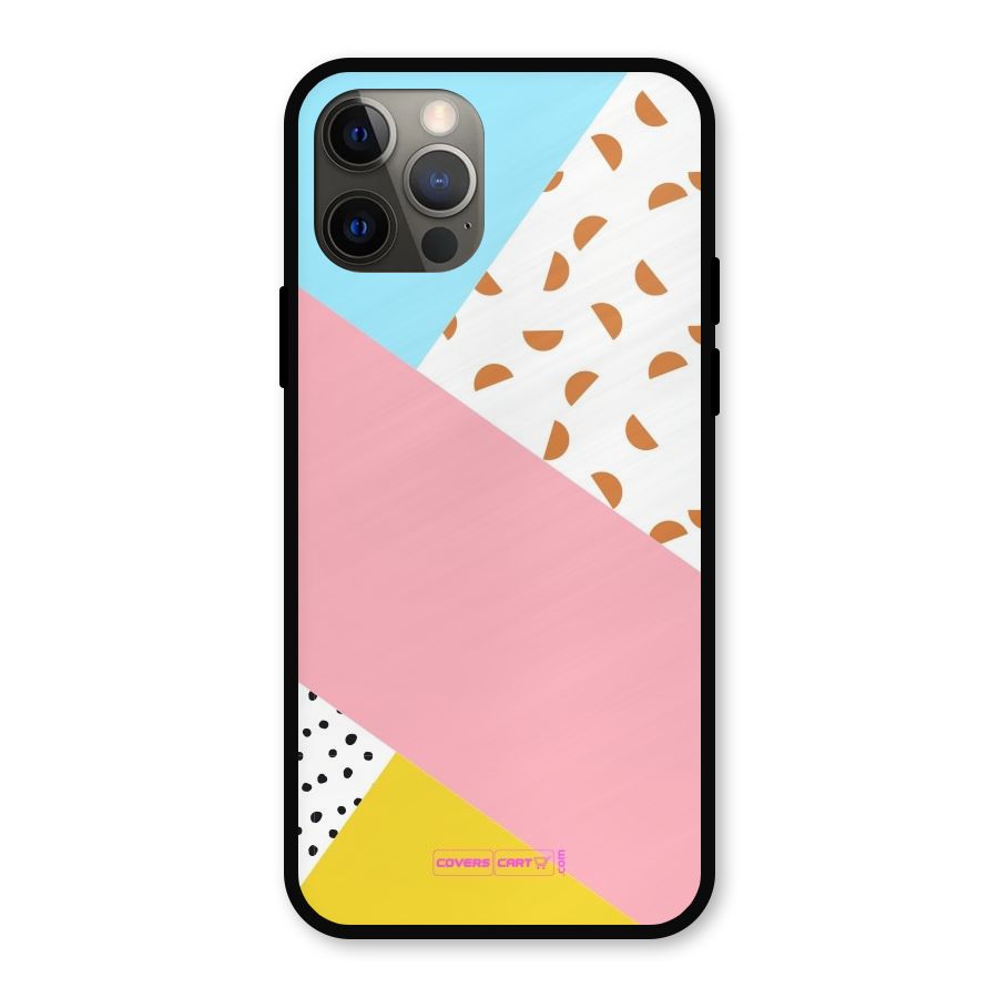 Colorful Abstract Metal Back Case for iPhone 12 Pro