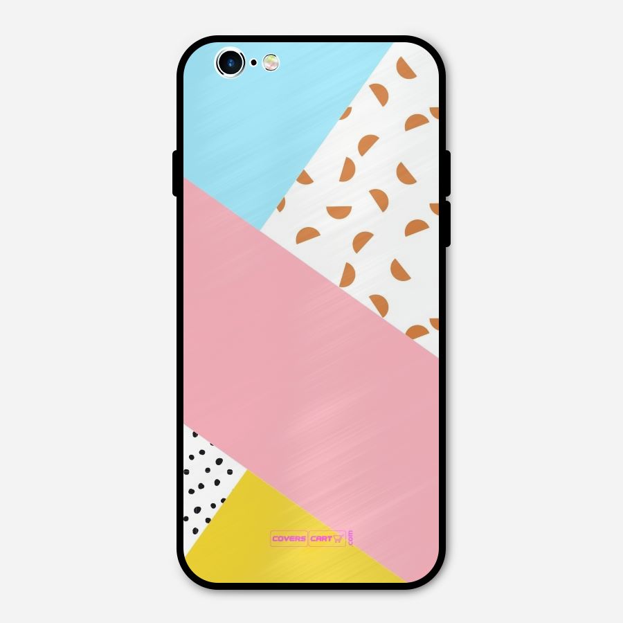 Colorful Abstract Metal Back Case for iPhone 6 6s