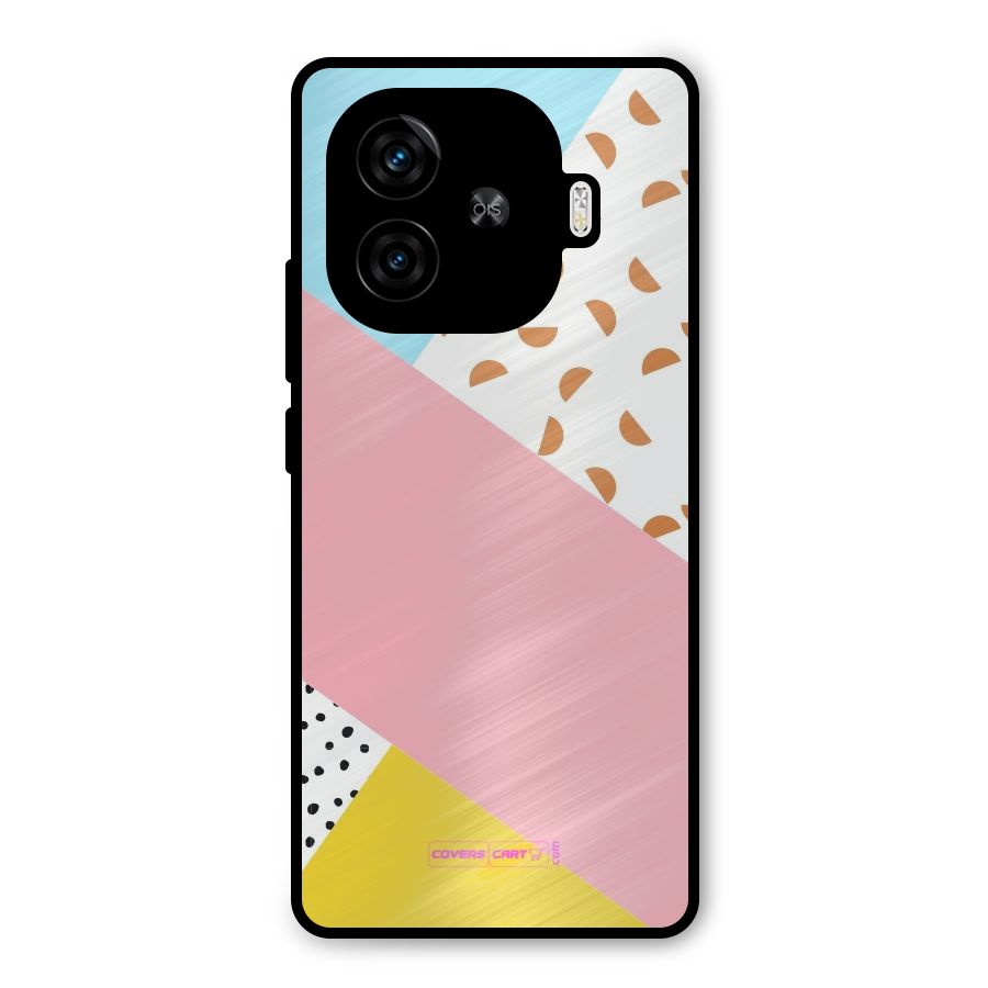 Colorful Abstract Metal Back Case for iQOO Z9 Turbo